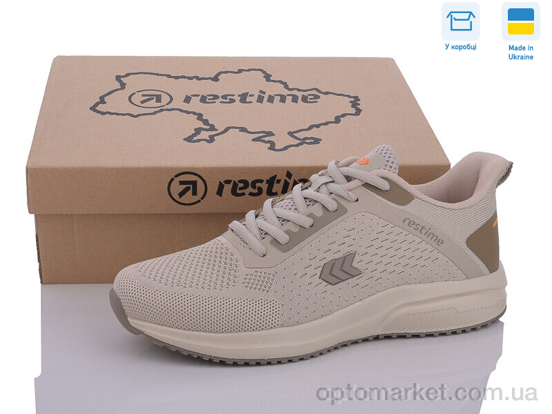 Купить Кросівки чоловічі AML24016 beige Restime бежевий, фото 1