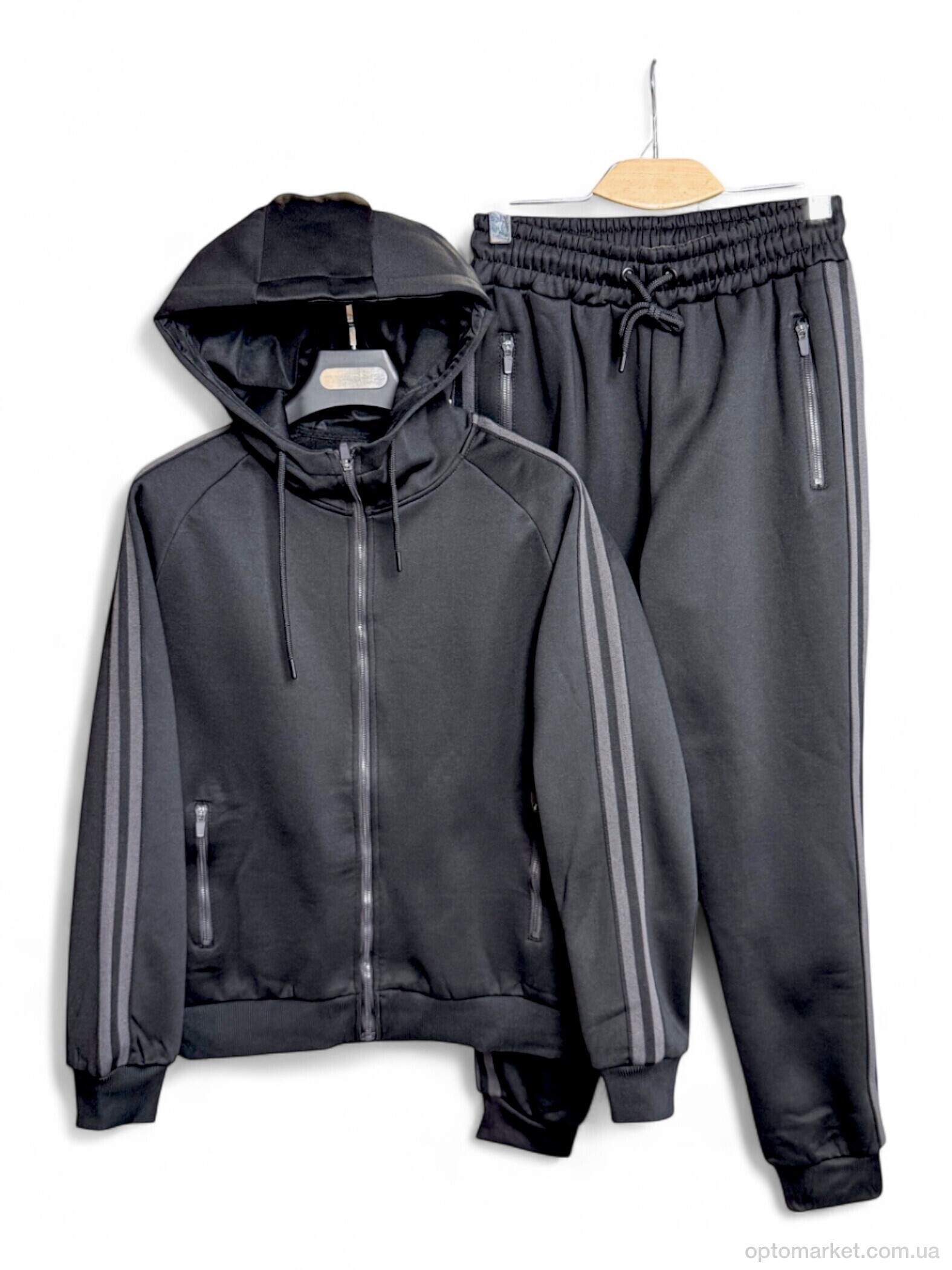 Купить Спортивний костюм чоловічі AW30-1 black Audsa чорний, фото 1