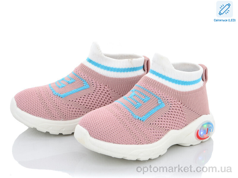 Купить Кросівки дитячі AW967 pink LED Bimigi рожевий, фото 1