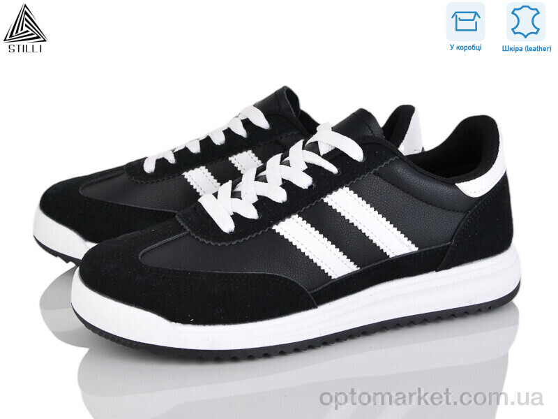 Купить Кросівки жіночі AX10-2 шкіра Stilli чорний, фото 1