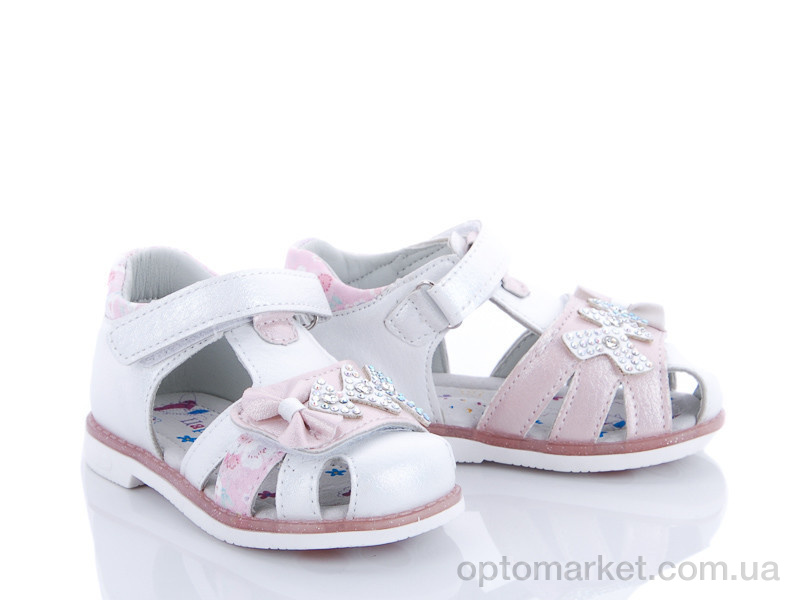 Купить Босоніжки дитячі AX103 pink Царевна білий, фото 1