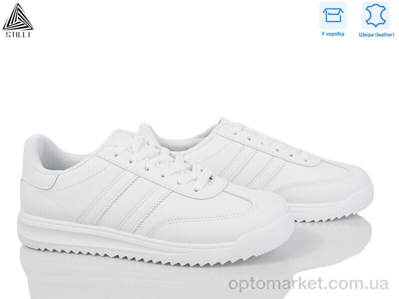 Купить Кросівки жіночі AX20-1 шкіра піна Stilli білий, фото 1