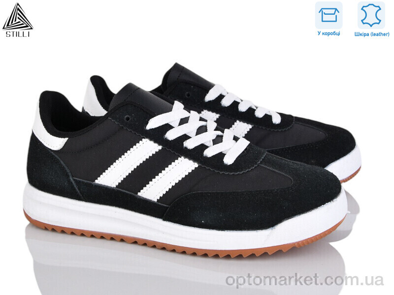 Купить Кросівки жіночі AX40-1 шкіра Stilli чорний, фото 1