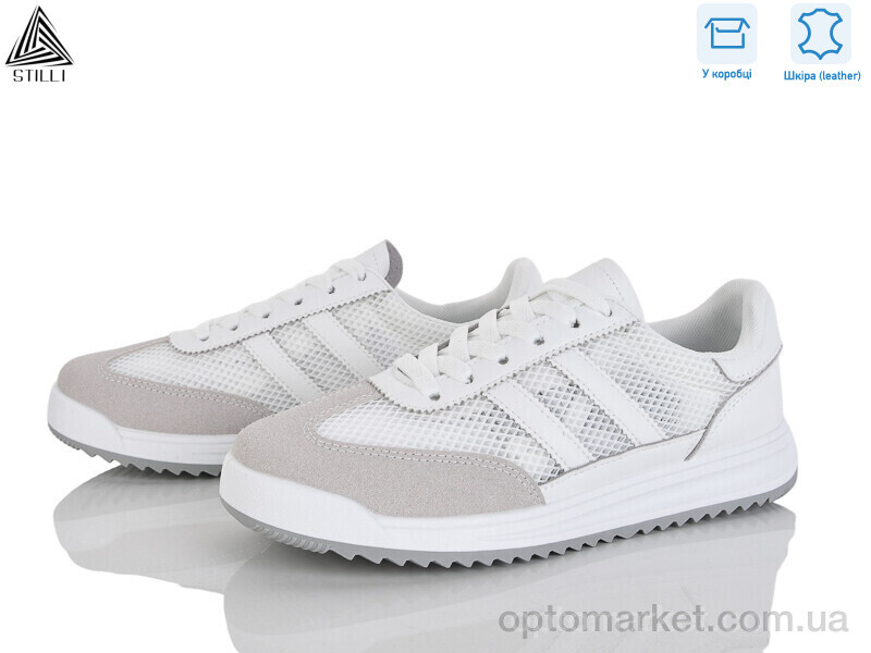 Купить Кросівки жіночі AX60-2 шкіра Stilli білий, фото 1