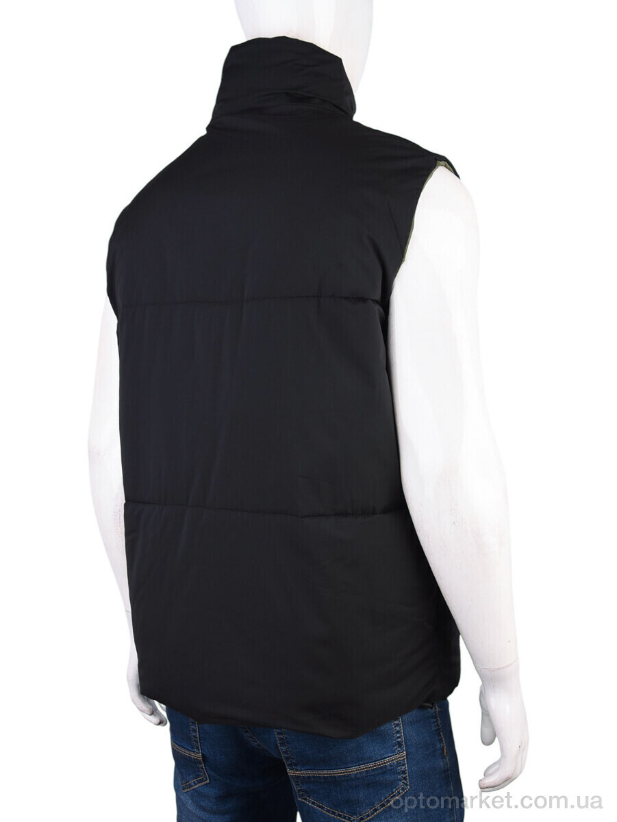 Купить Жилетка чоловічі B-1 (12046) black YuFang чорний, фото 2