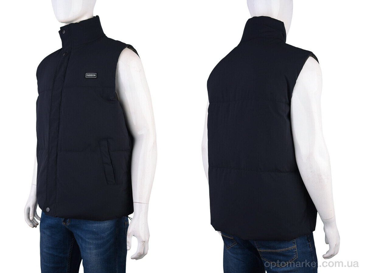Купить Жилетка чоловічі B-1 (12046) d.navy YuFang синій, фото 3