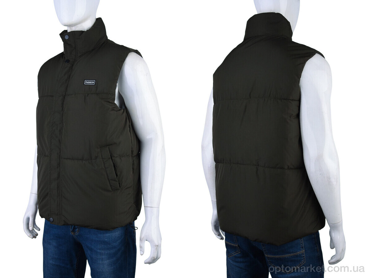 Купить Жилетка чоловічі B-1 (12046) khaki YuFang зелений, фото 3