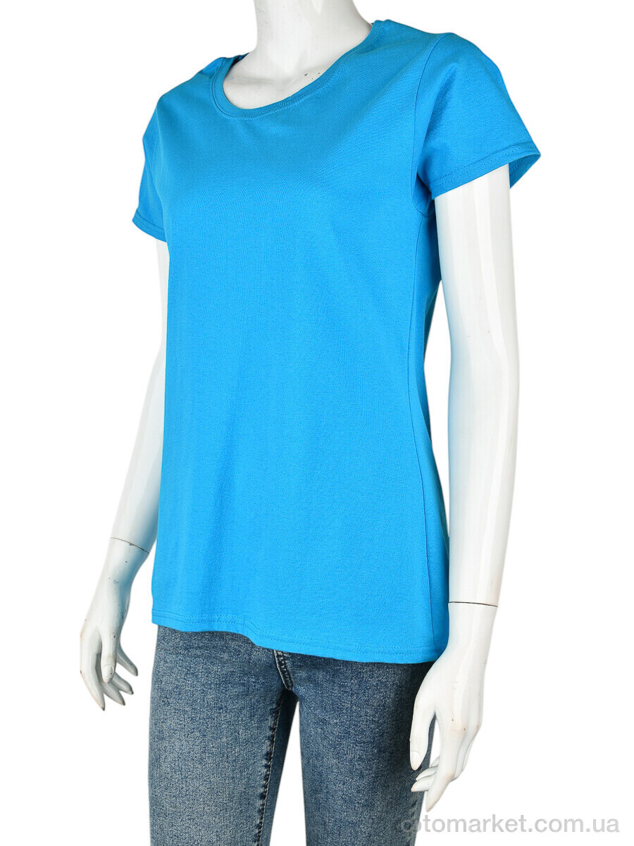 Купить Футболка жіночі B001-1 blue Fruit of the Loom синій, фото 1
