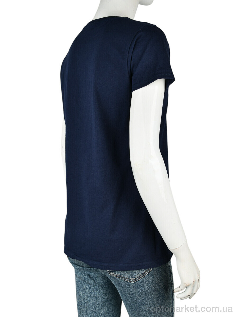 Купить Футболка жіночі B001-1 navy Fruit of the Loom синій, фото 2