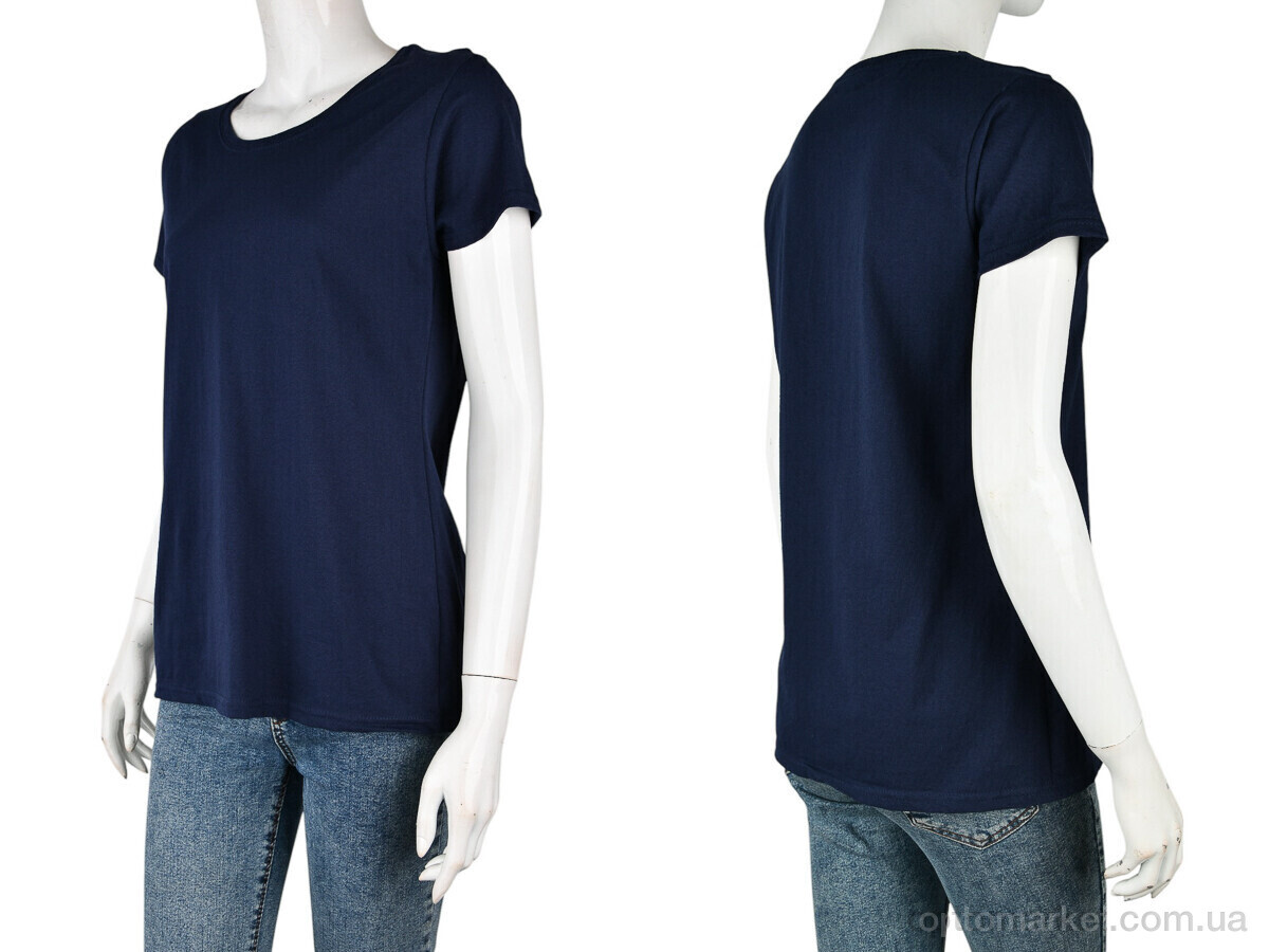 Купить Футболка жіночі B001-1 navy Fruit of the Loom синій, фото 3