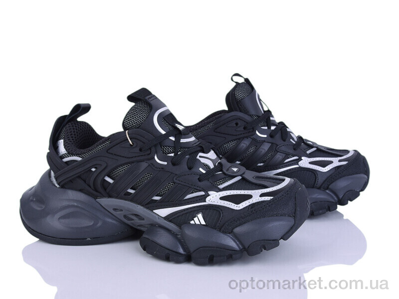 Купить Кросівки унісекс B0040-1 A.idas чорний, фото 2