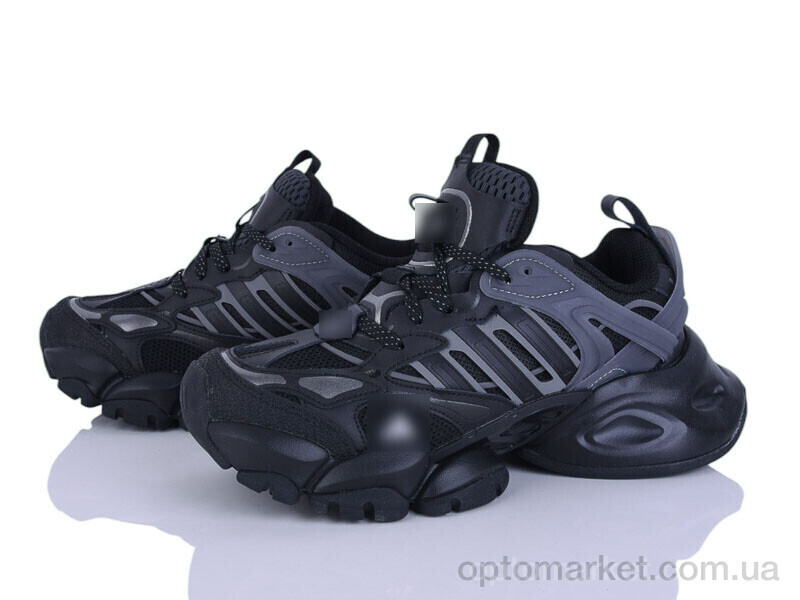 Купить Кросівки унісекс B0040-7 A.idas чорний, фото 1