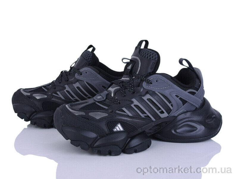 Купить Кросівки унісекс B0040-7 A.idas чорний, фото 2