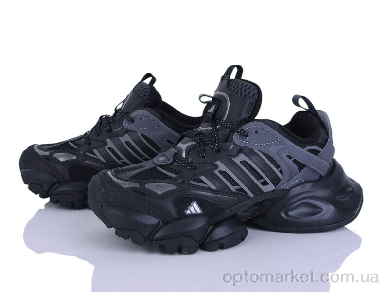 Купить Кросівки унісекс B0040-7 A.idas чорний, фото 2