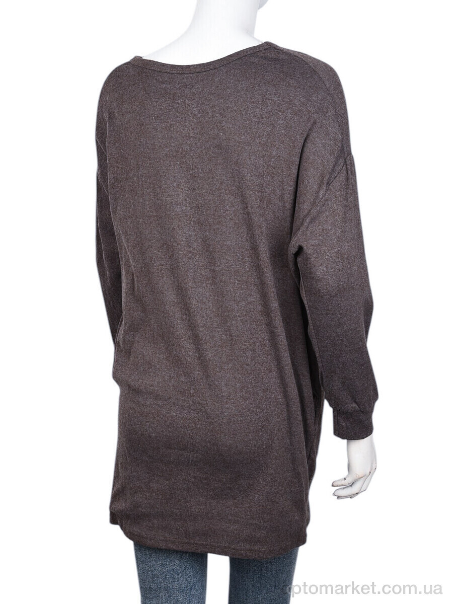 Купить Туніка жіночі B006-2 brown (10500) DuDuBoBo коричневий, фото 2