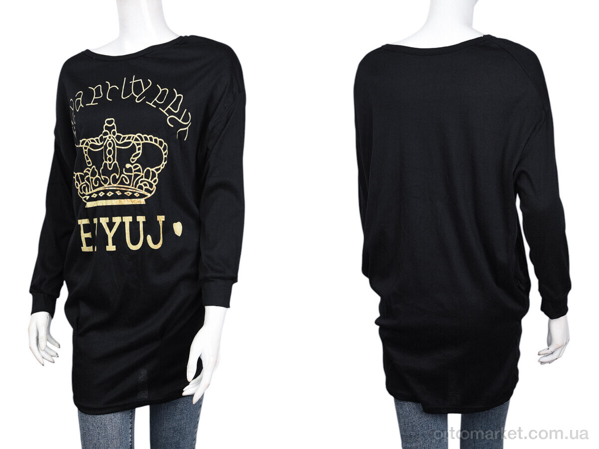 Купить Туніка жіночі B006-4 black (10504) DuDuBoBo чорний, фото 3