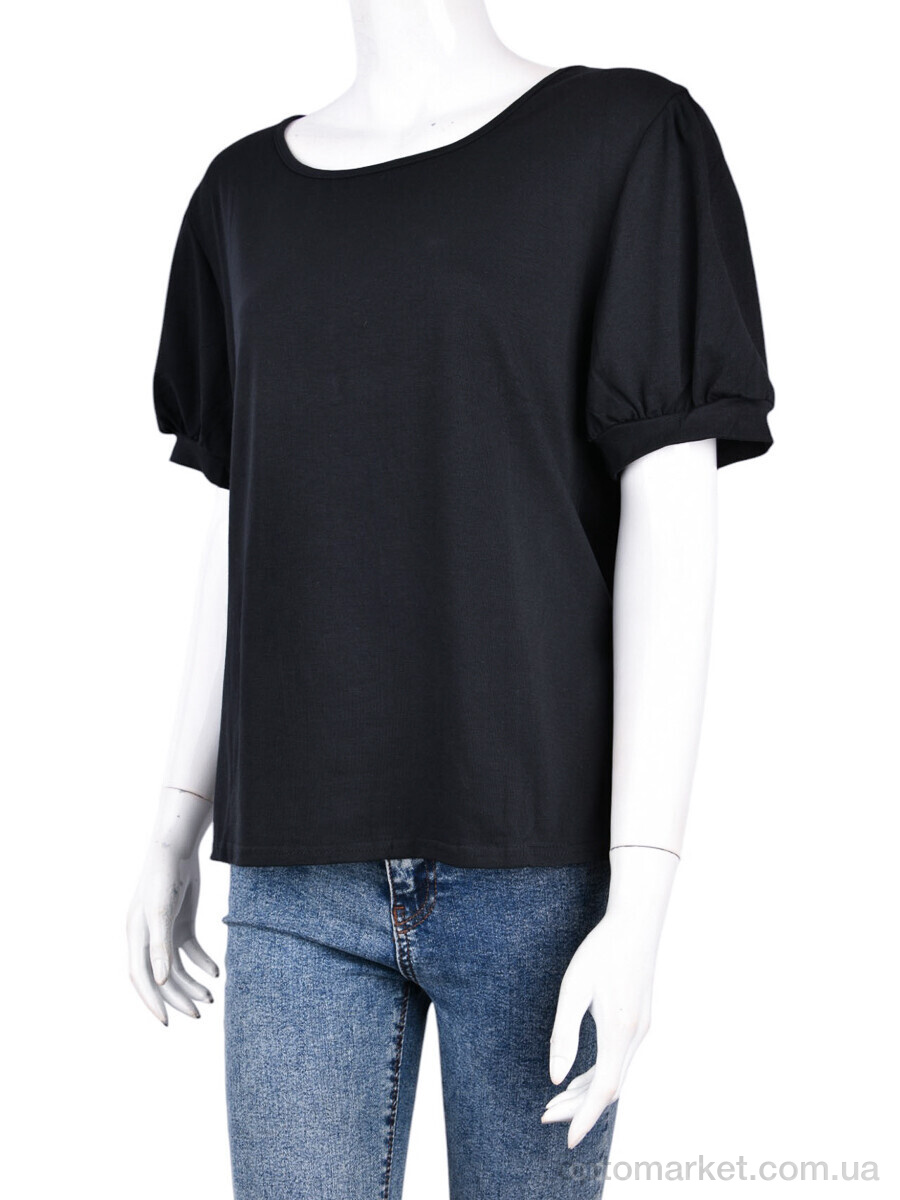 Купить Футболка жіночі B0102-1 black (10788) DuoDuoBoBo чорний, фото 1