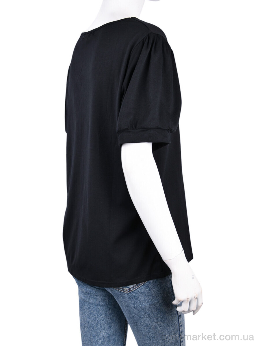 Купить Футболка жіночі B0102-1 black (10788) DuoDuoBoBo чорний, фото 2