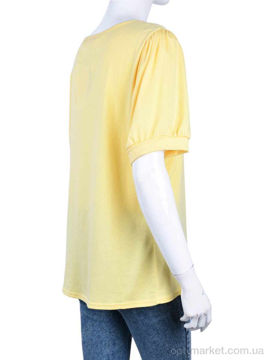 Купить Футболка жіночі B0102-3 yellow (10792) DuoDuoBoBo жовтий, фото 2