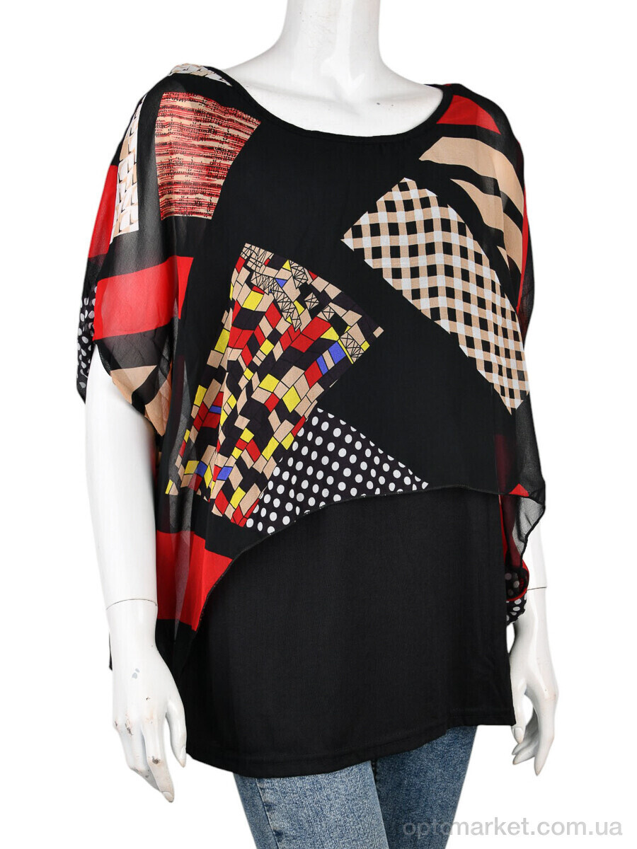 Купить Блуза жіночі B0106-1 (10898) red DuDuBoBo чорний, фото 1