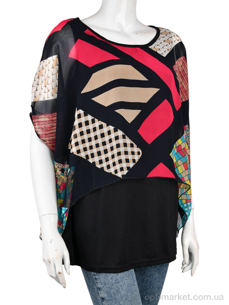 Купить Блуза жіночі B0106-2 (10899) pink DuDuBoBo чорний, фото 1