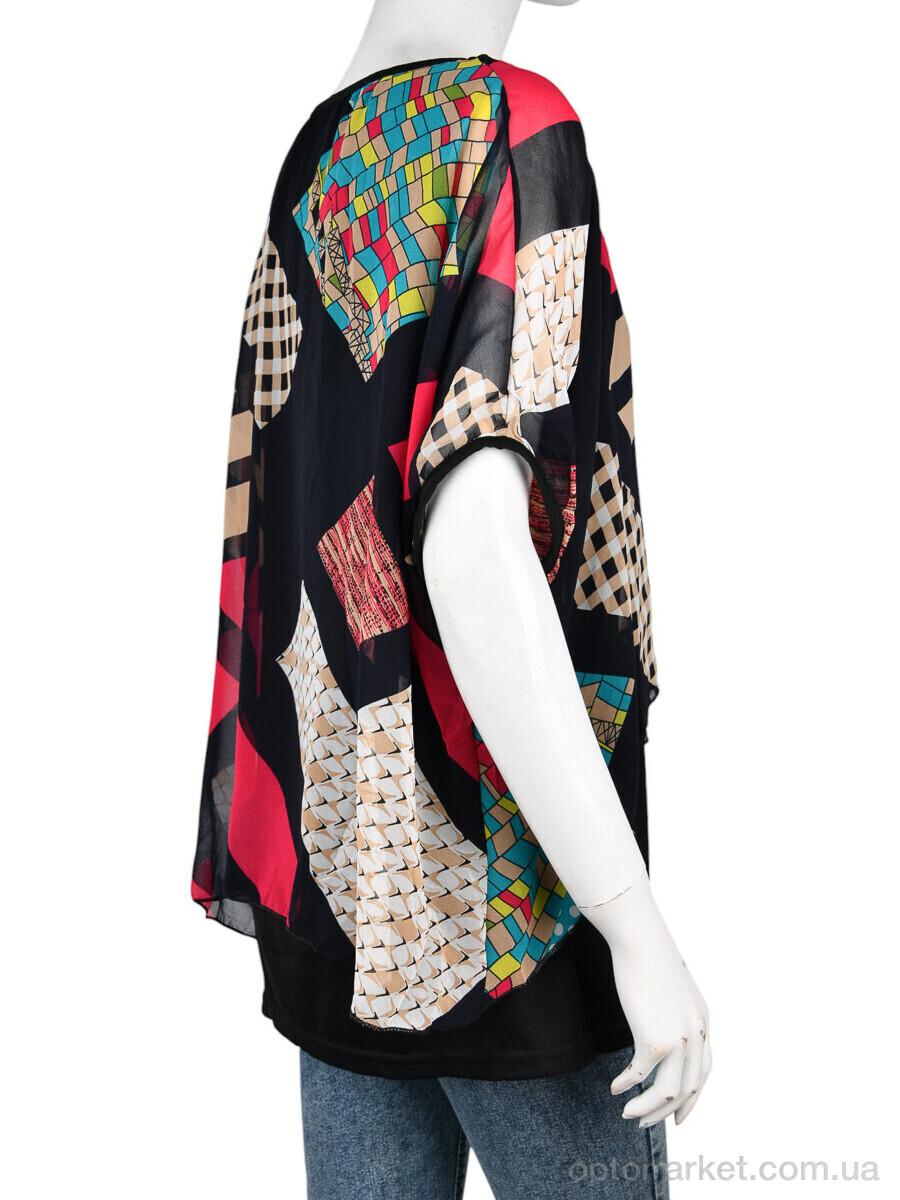 Купить Блуза жіночі B0106-2 (10899) pink DuDuBoBo чорний, фото 2