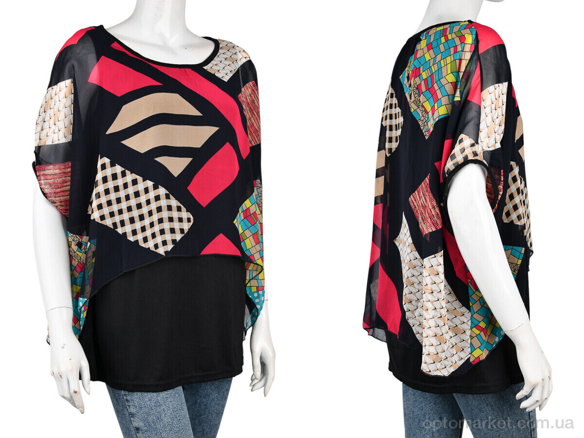 Купить Блуза жіночі B0106-2 (10899) pink DuDuBoBo чорний, фото 3