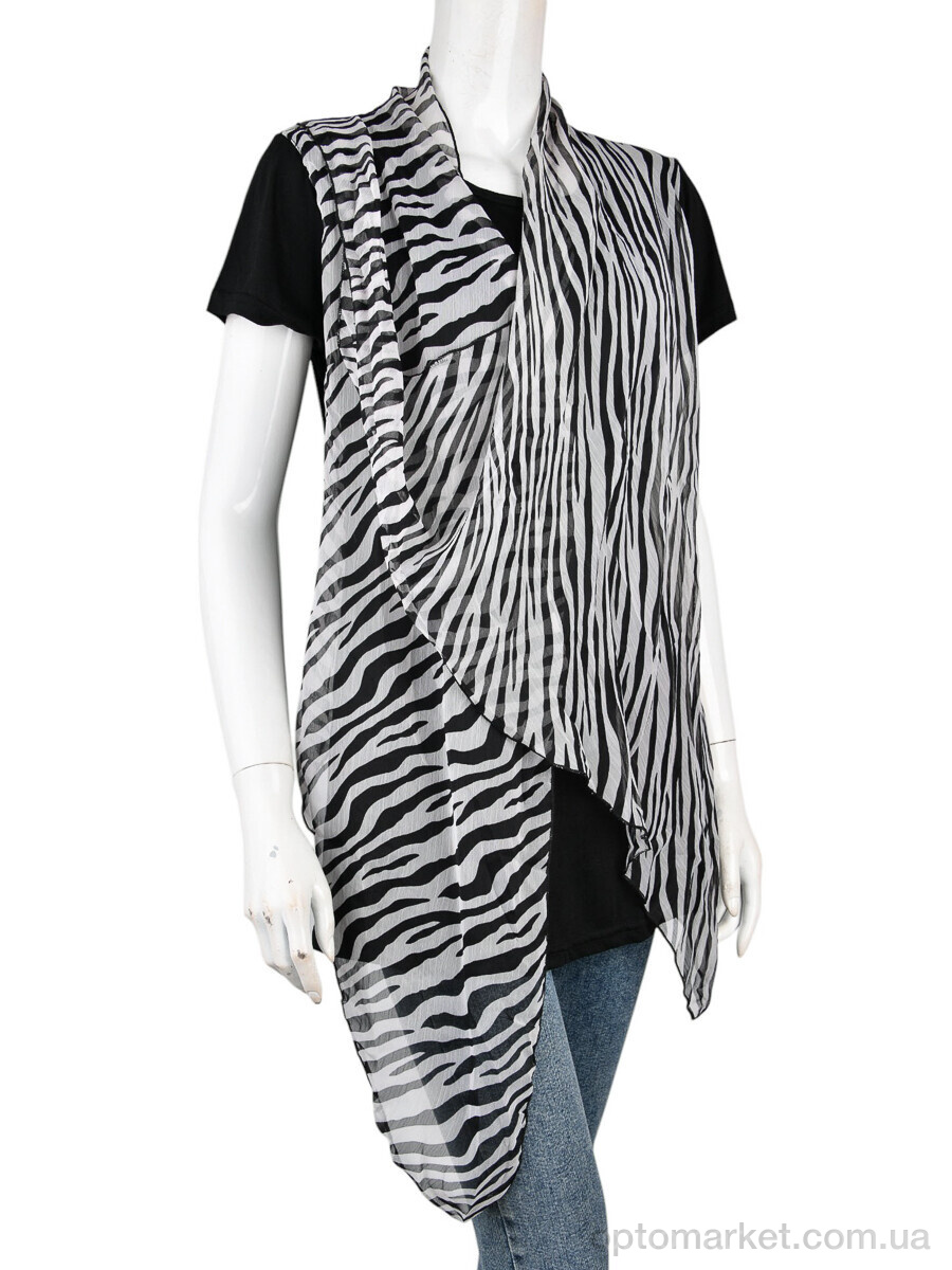 Купить Блуза жіночі B0106-6 (10903) white DuDuBoBo чорний, фото 1