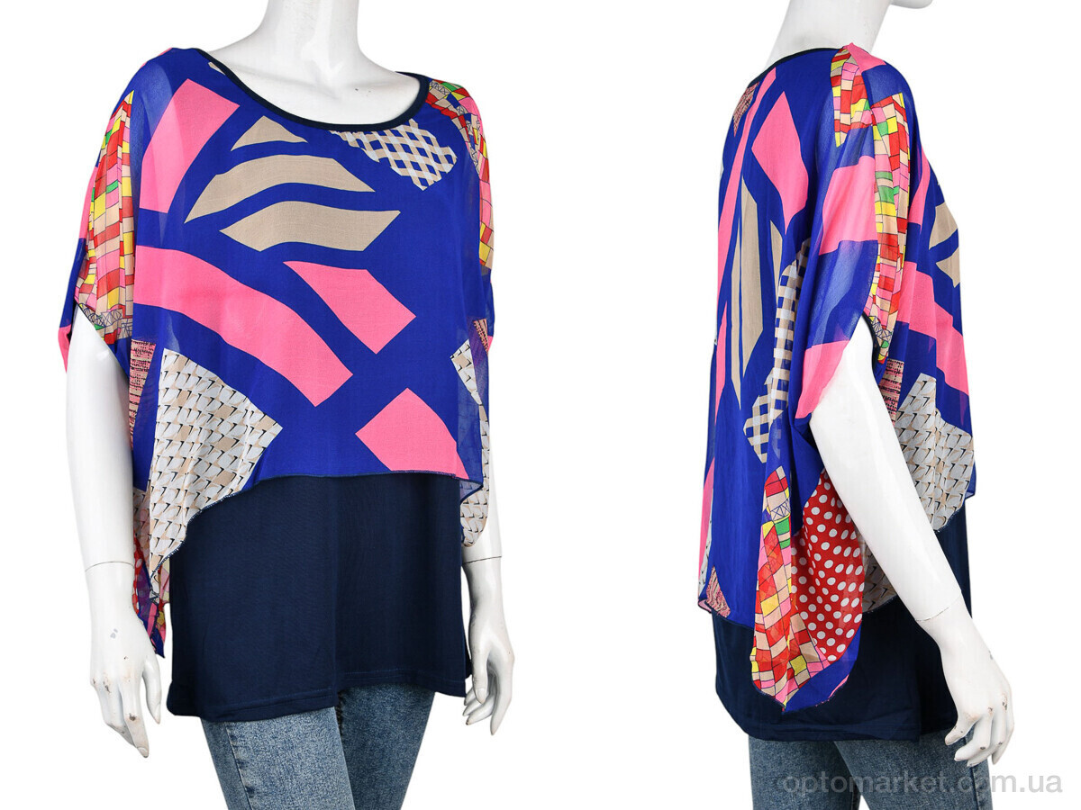 Купить Блуза жіночі B0106-7 (10904) navy DuDuBoBo синій, фото 3