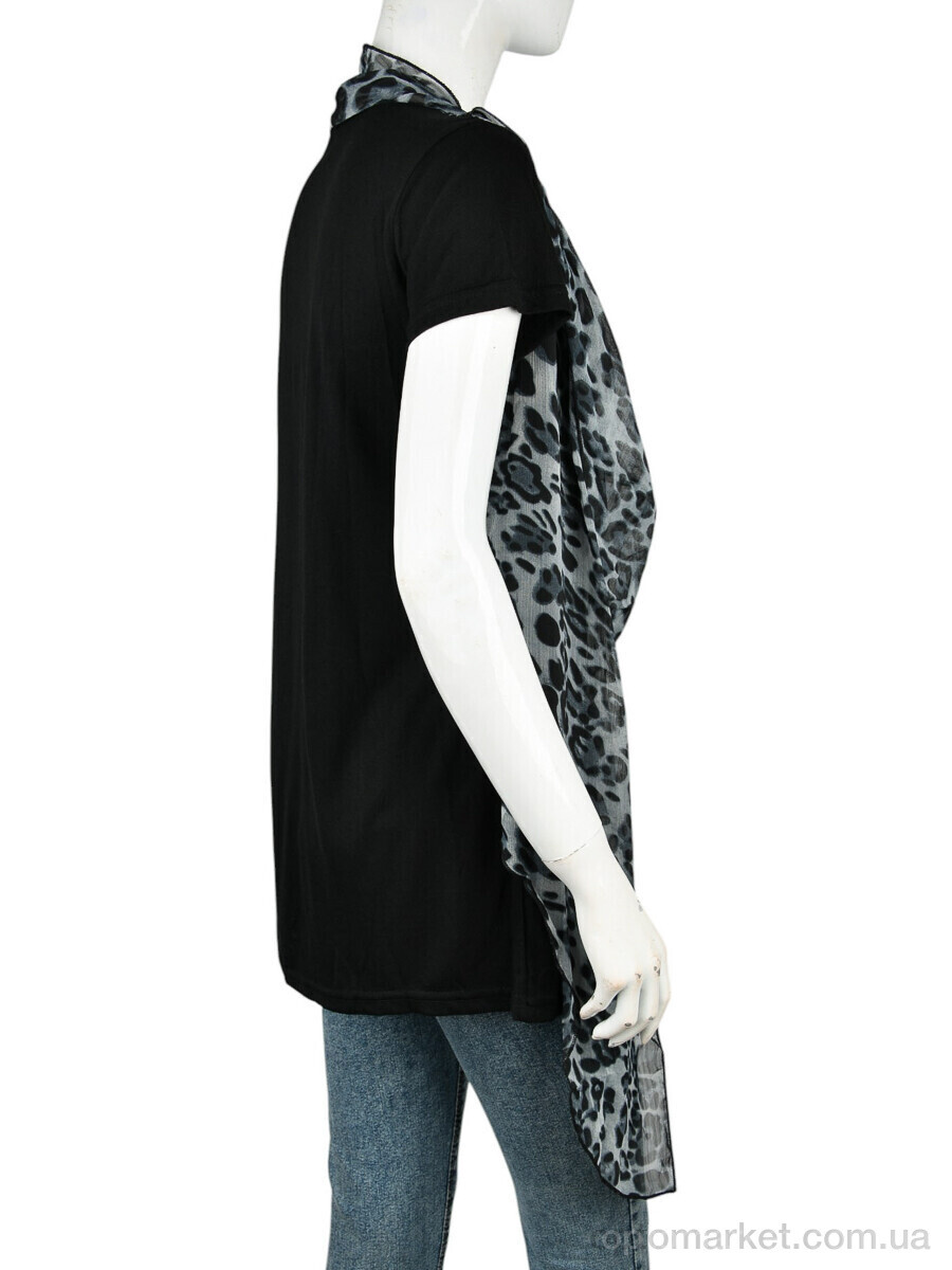 Купить Блуза жіночі B0106-9 (10908) grey DuDuBoBo чорний, фото 2