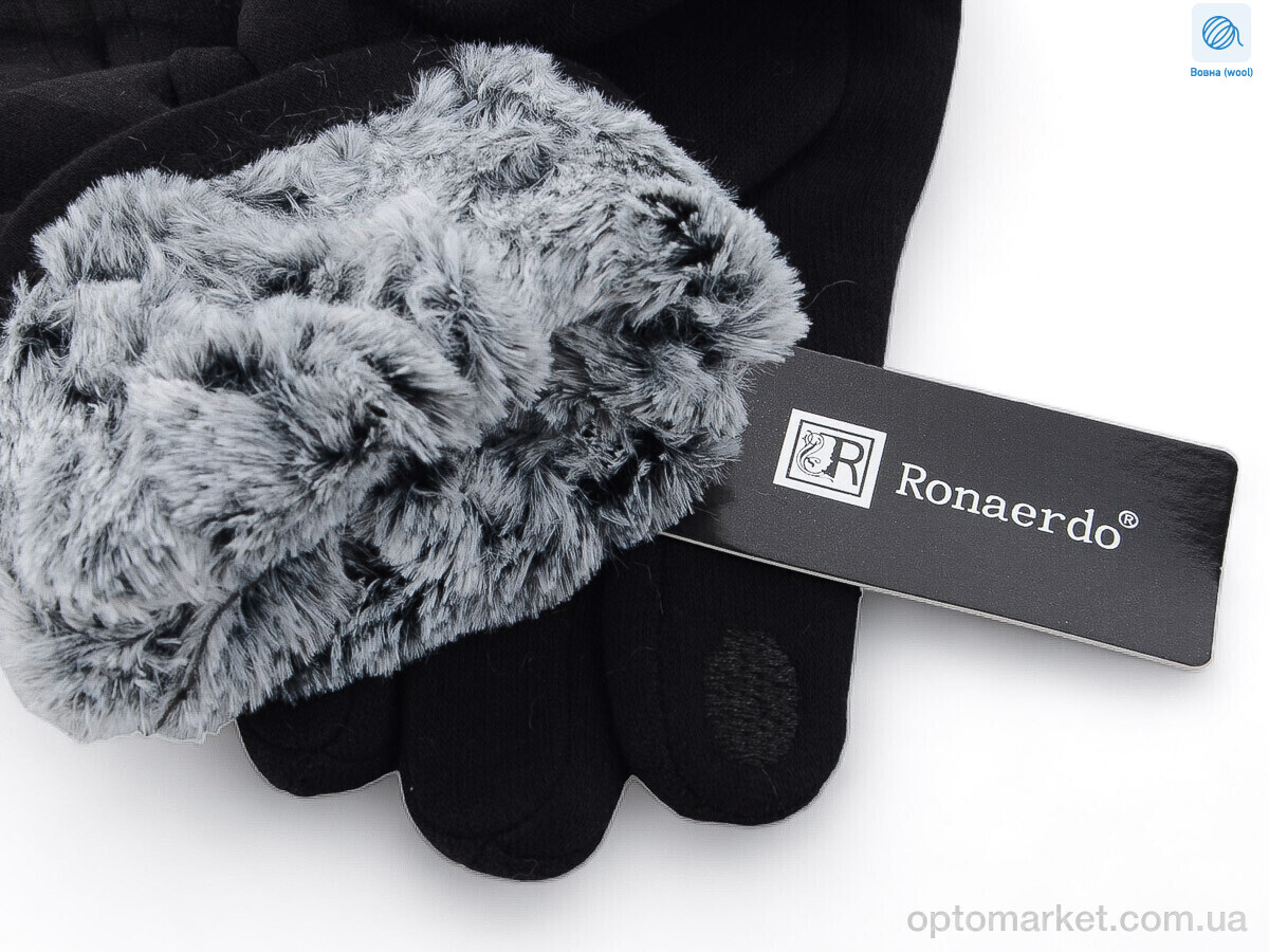 Купить Рукавички чоловічі B011 black Ronaerdo чорний, фото 2
