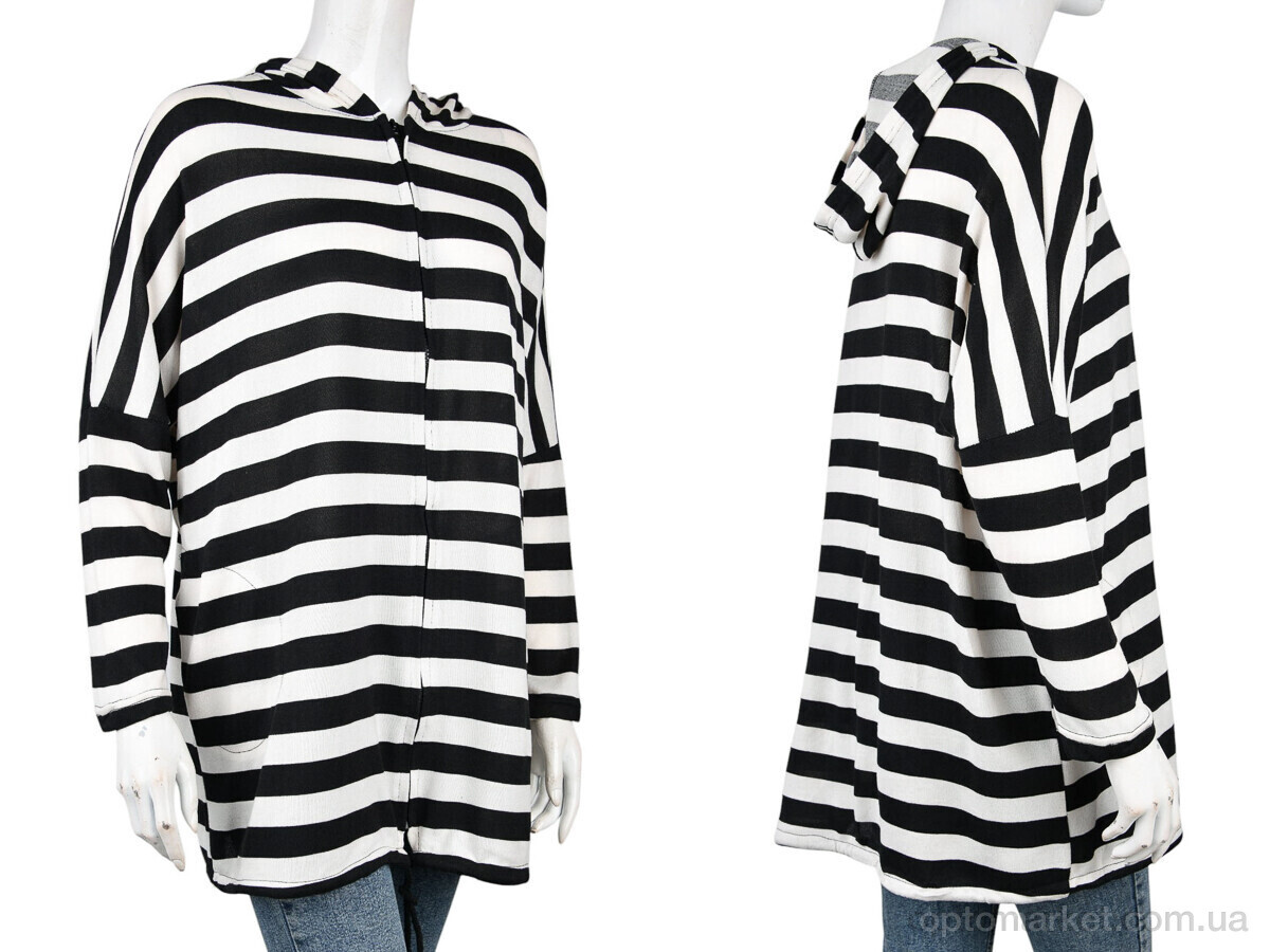 Купить Кофта жіночі B0123-1 (10987) black-white DuDuBoBo білий, фото 3