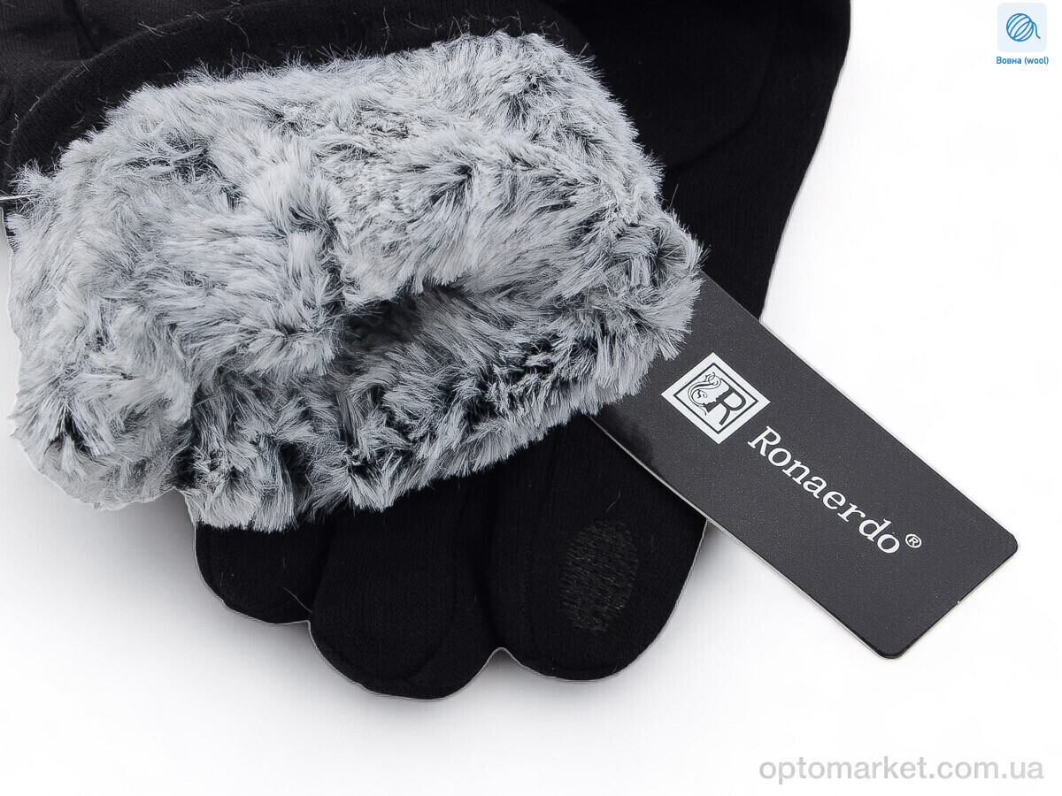 Купить Рукавички чоловічі B013 black Ronaerdo чорний, фото 2