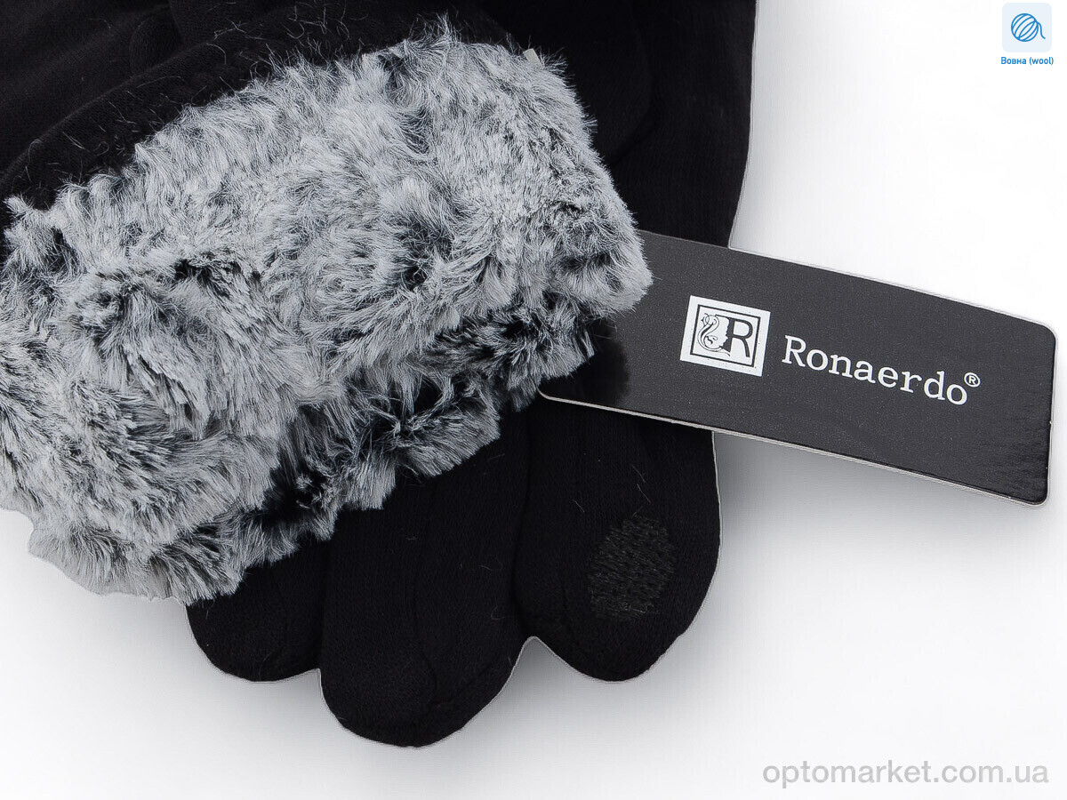 Купить Рукавички чоловічі B014 black Ronaerdo чорний, фото 2