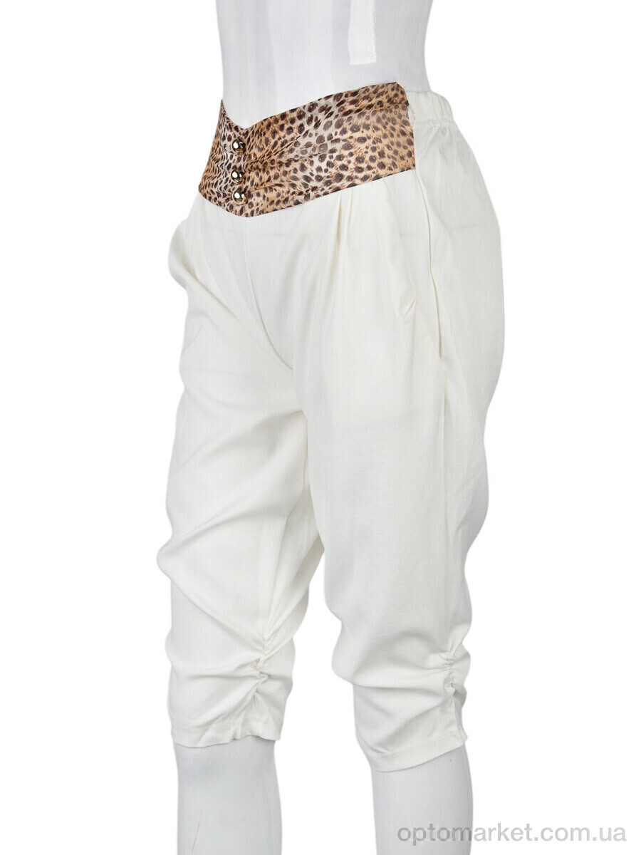 Купить Бриджі жіночі B0147-2 (11376) white DuDuBoBo білий, фото 1