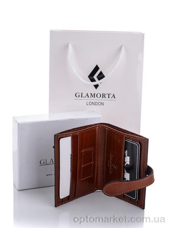 Купить Гаманець чоловічі B019-10 brown Glamorta коричневий, фото 3