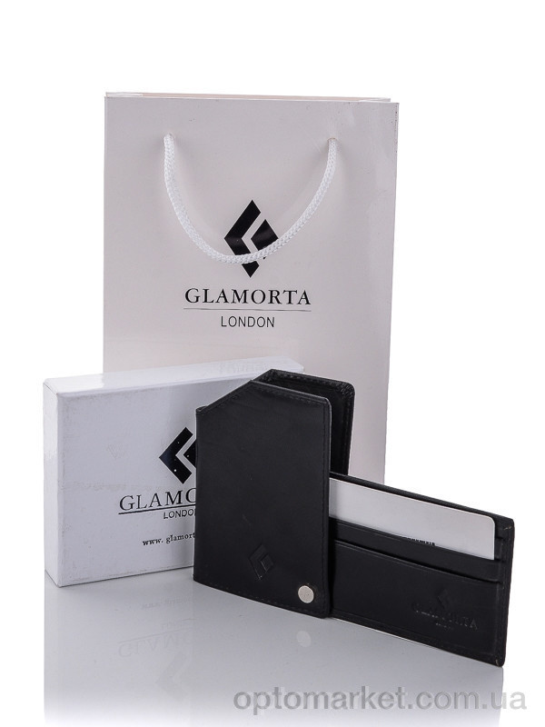 Купить Візитниця чоловіча B019-2316 black Glamorta чорний, фото 3