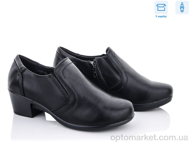 Купить Туфлі жіночі B046-002P DC чорний, фото 1