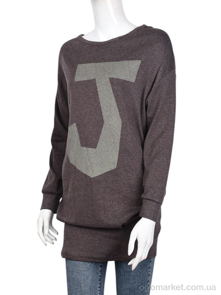 Купить Туніка жіночі B049-4 brown (10547) DuDuBoBo коричневий, фото 1