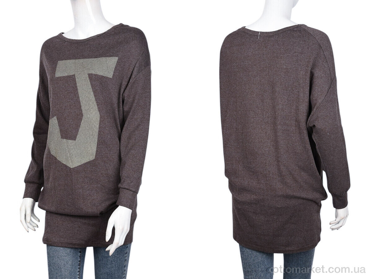 Купить Туніка жіночі B049-4 brown (10547) DuDuBoBo коричневий, фото 3