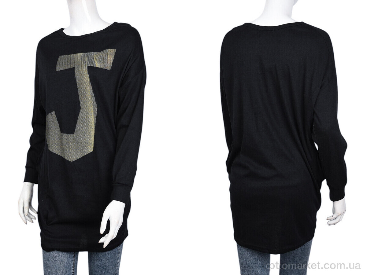 Купить Туніка жіночі B049-5 black (10548) DuDuBoBo чорний, фото 3