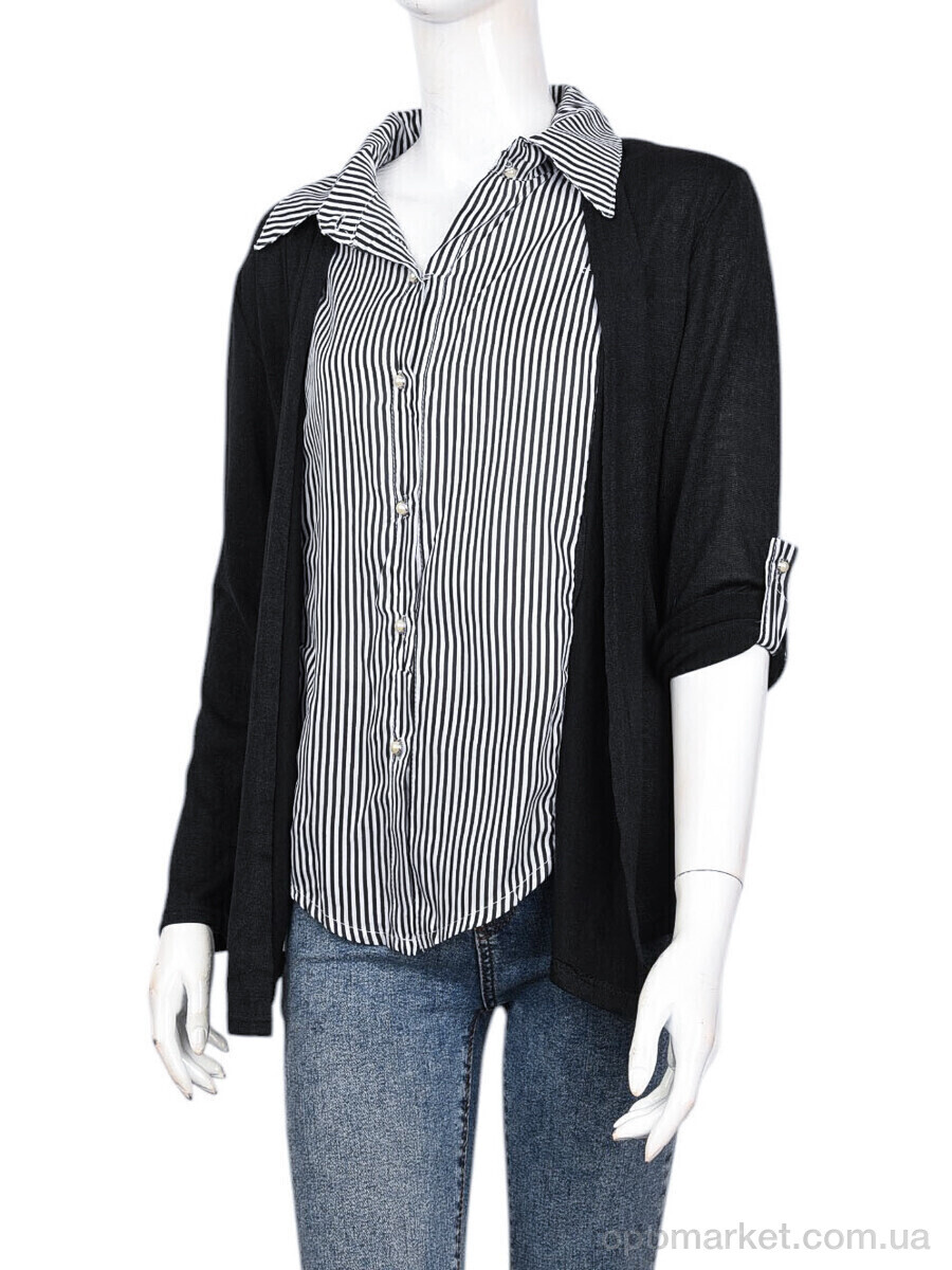 Купить Кофта жіночі B050-1 black (L-XL) DuDuBoBo чорний, фото 3