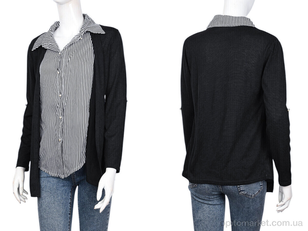 Купить Кофта жіночі B050-1 black (L-XL) DuDuBoBo чорний, фото 4