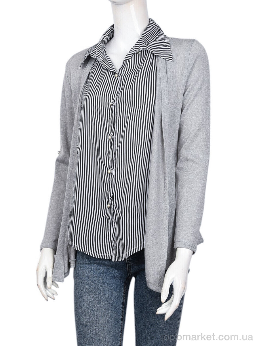 Купить Кофта жіночі B050-3 grey DuDuBoBo сірий, фото 1