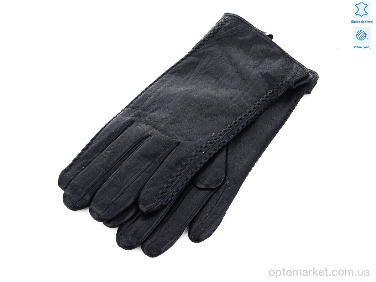 Купить Рукавички жіночі B077Ж шкіра батал Королева чорний, фото 1