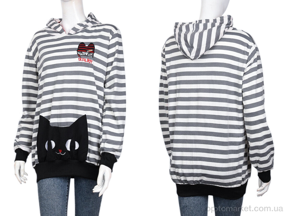 Купить Кофта жіночі B082-1 grey DuDuBoBo сірий, фото 3