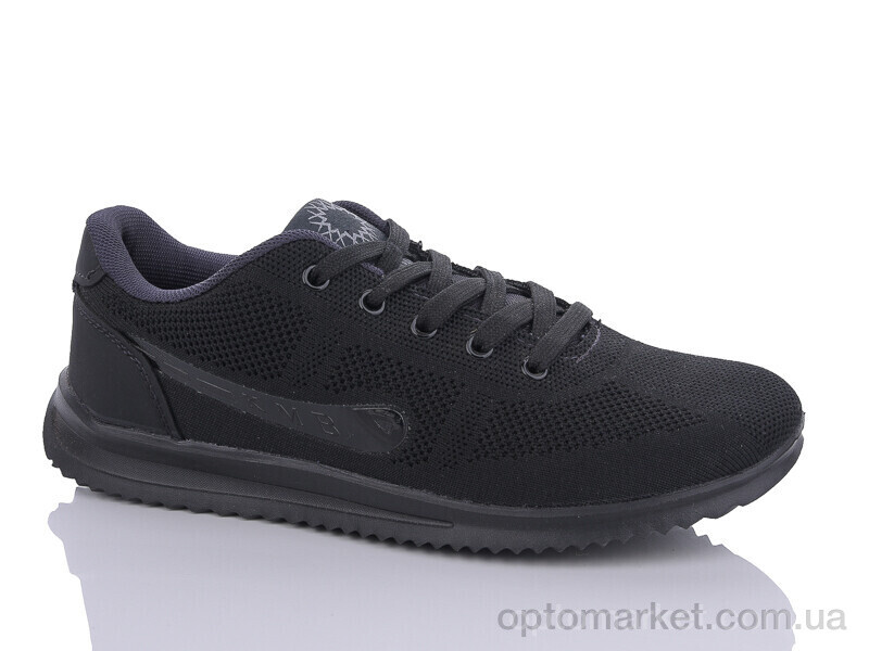 Купить Кросівки унісекс B093-3 KMB чорний, фото 1