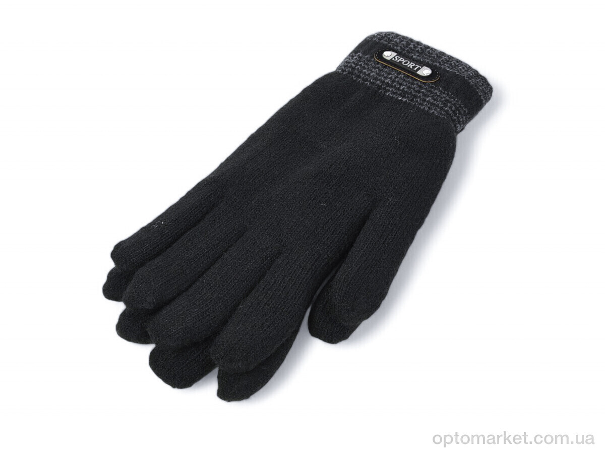 Купить Рукавички чоловічі B1 black Королева чорний, фото 1