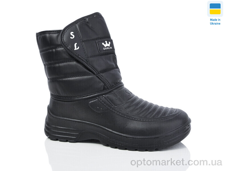 Купить Чоботи з піни чоловічі B11 Чобіт термо Sanlin чорний, фото 1