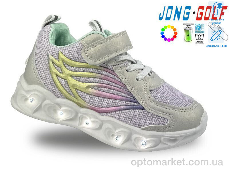 Купить Кросівки дитячі B11223-7 LED JongGolf фіолетовий, фото 1